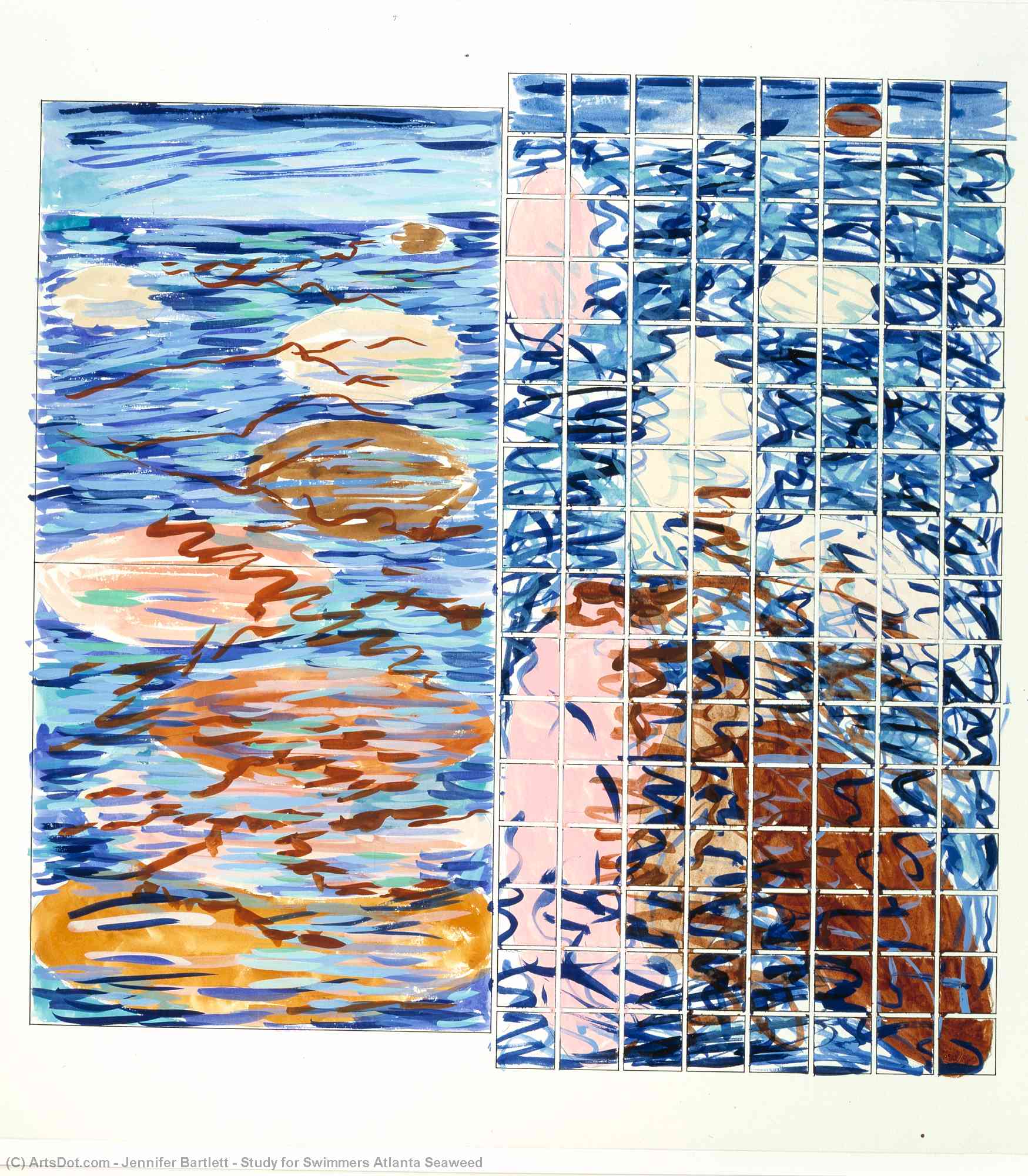 Study For Swimmers Atlanta Seaweed — Дженнифер Бартлетт