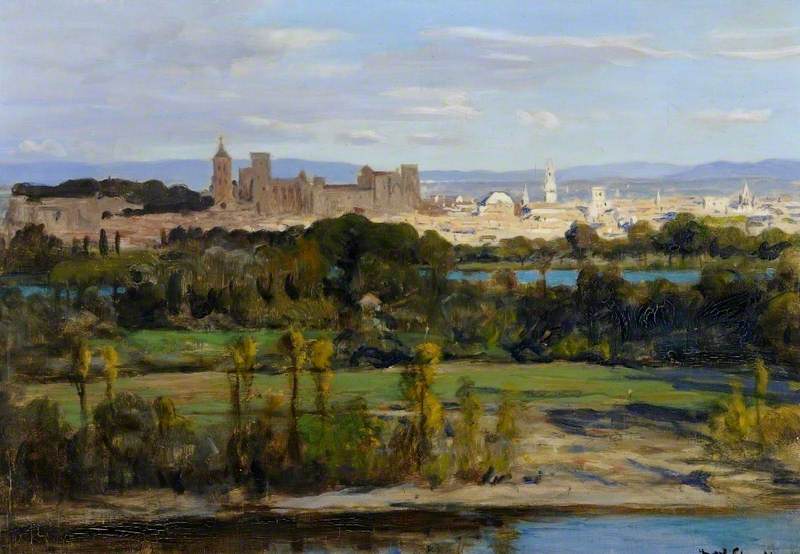 Avignon, France, From Les Rochers De Justice — Frederick William Elwell