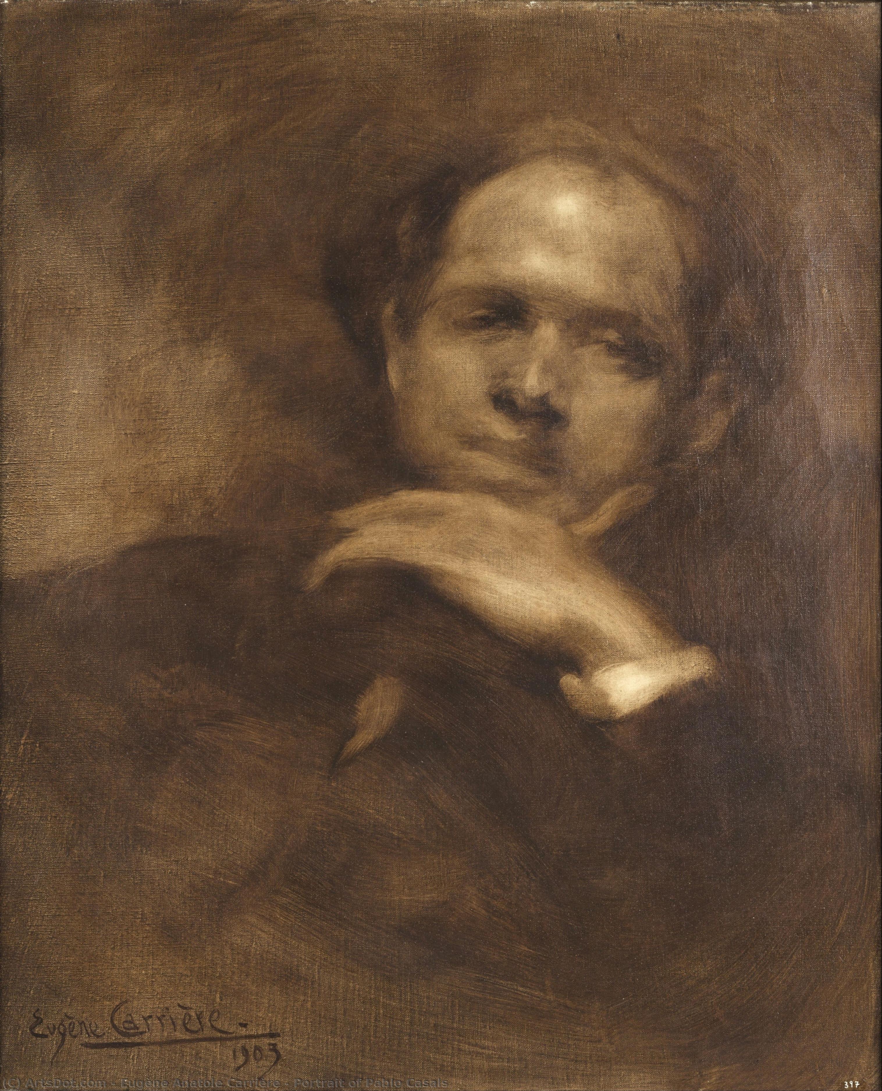 Portrait Of Pablo Casals — ウジェーヌ・アナトール・カリエール