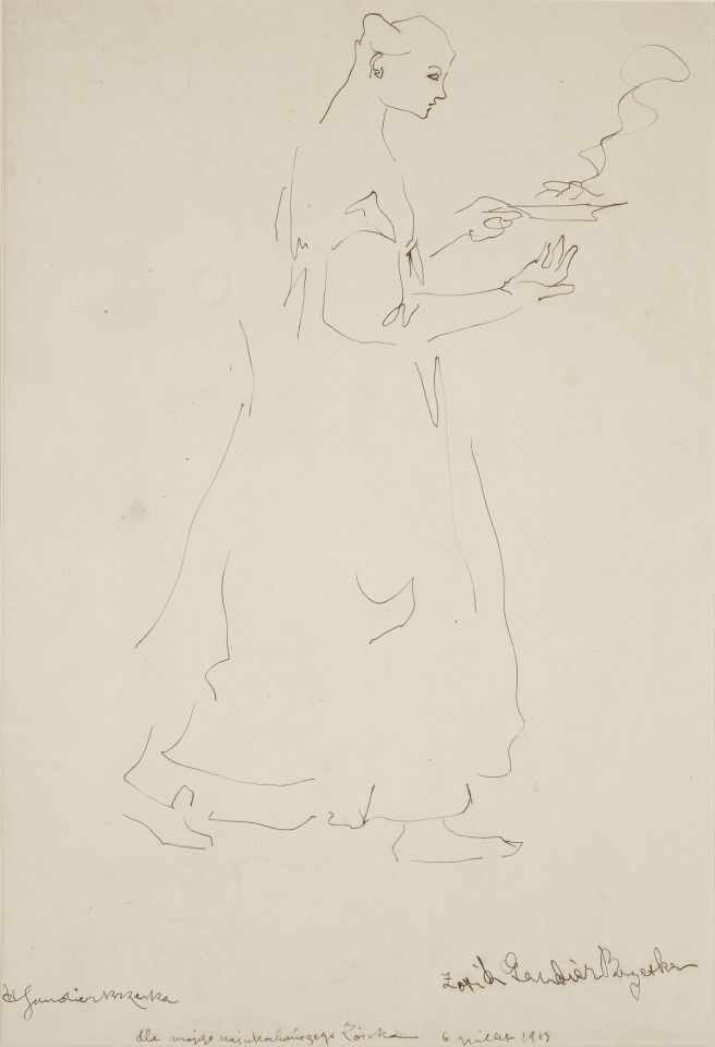 Woman Carrying A Plate — Henri Gaudier-brzeska