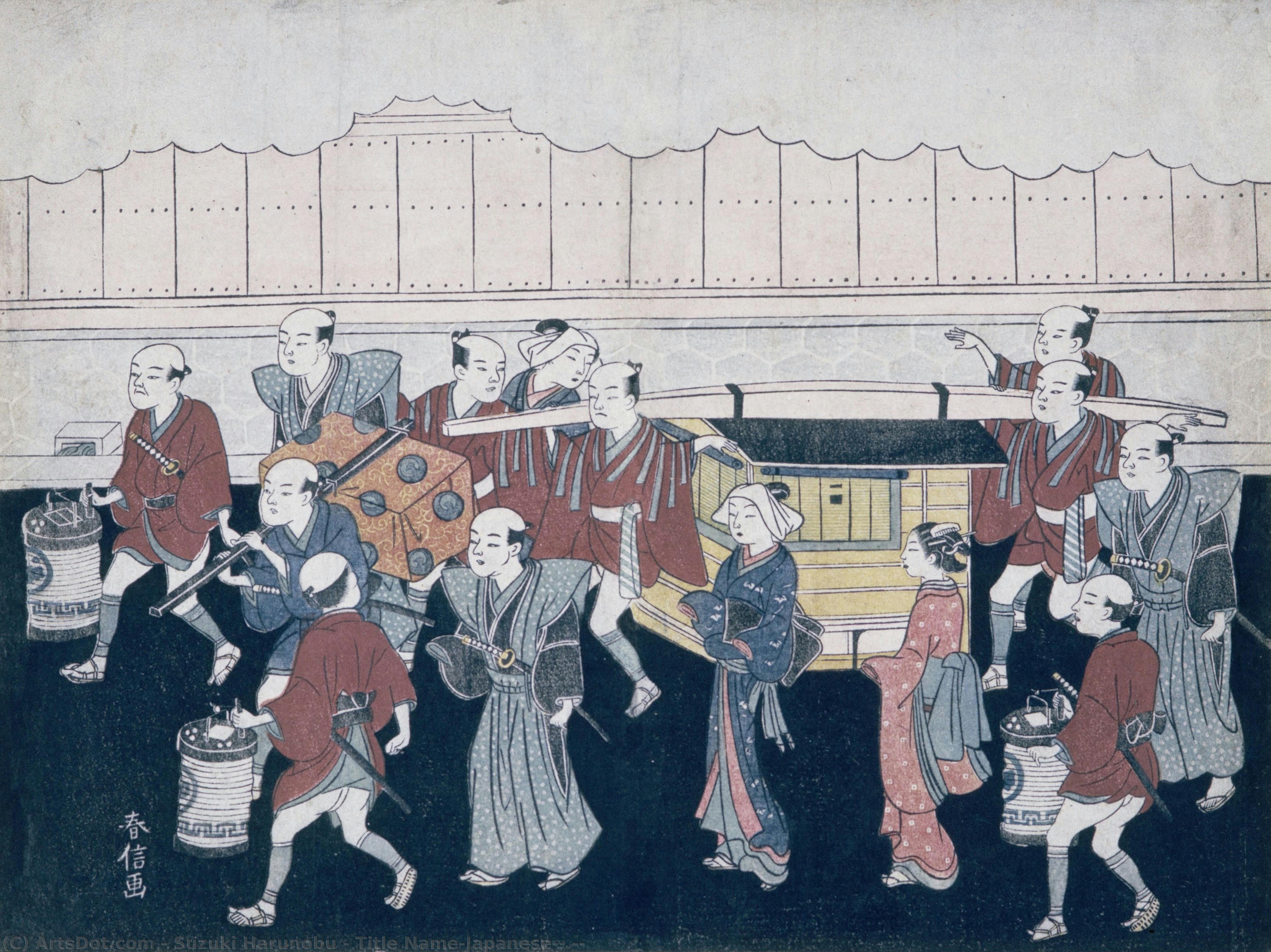 Title Name(japanese): 輿入 — Suzuki Harunobu