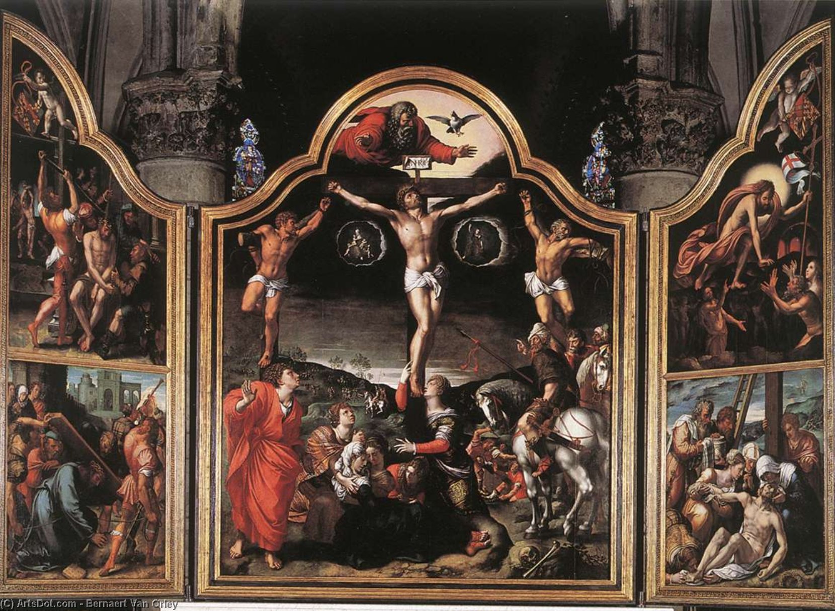 Altarpiece Of Calvary — Bernaert Van Orley