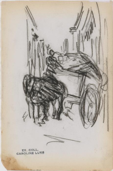 Wagon In Alleyway — George Benjamin Luks