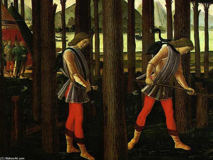 Die Geschichte Von Nastagio Degli Onesti (detail Des Ersten Kapitels) — Sandro Botticelli