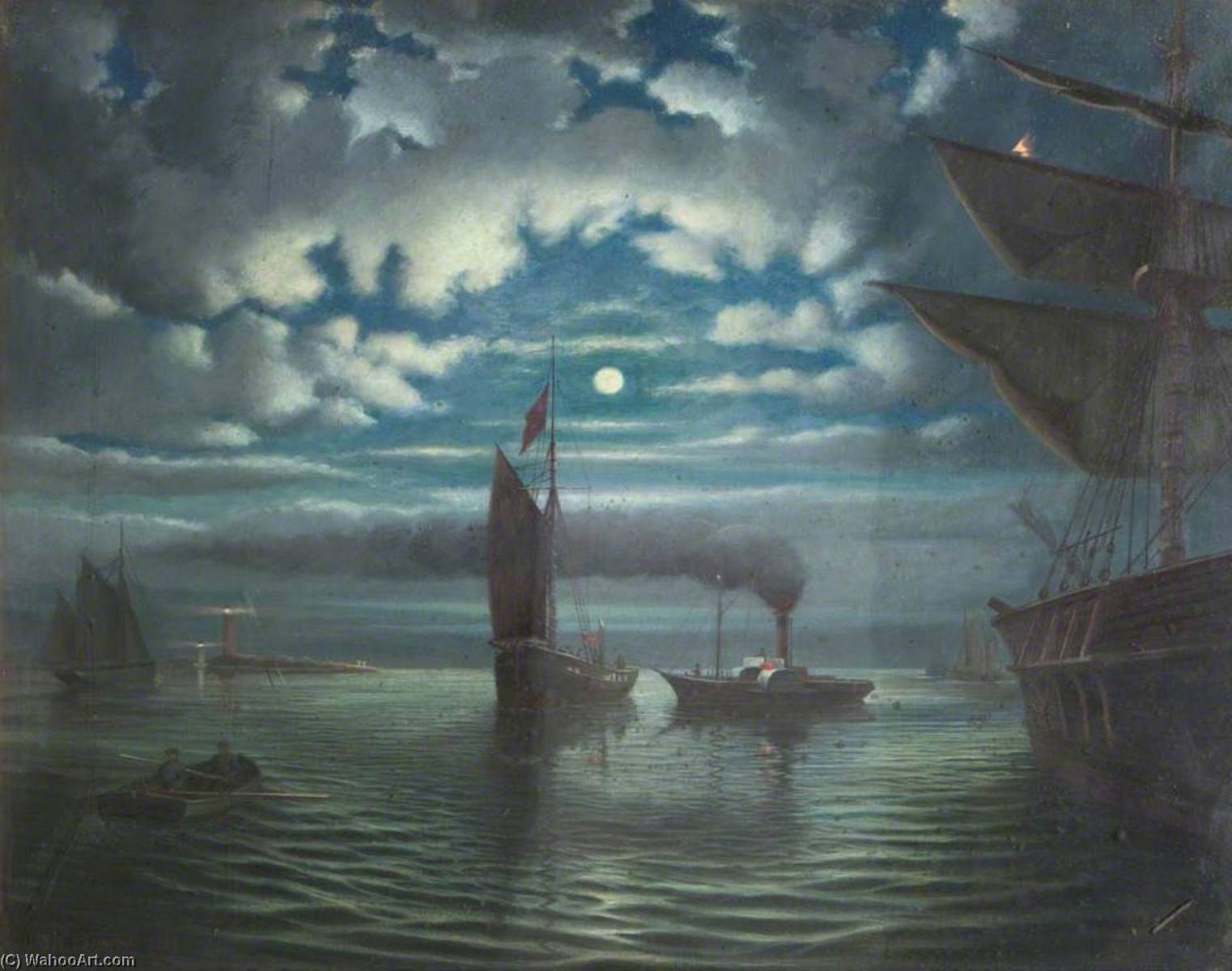 Each Fishing Boat Seemed Scarce Afloat — William Richard Bunting