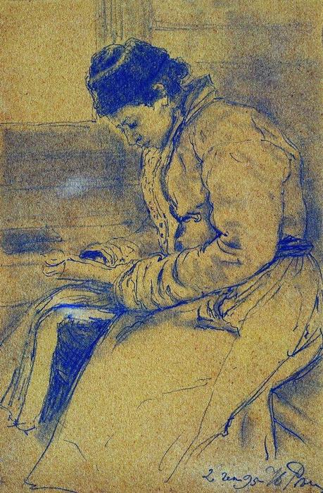 Portrait Of A Woman — Ilya Yefimovich Repin
