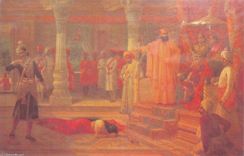 Draupati At The Court Of Virata — Raja Ravi Varma