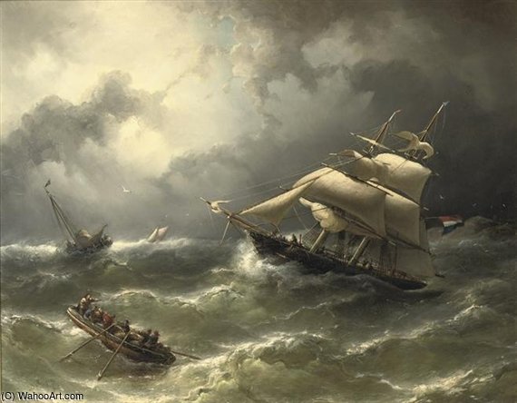 A Two-master Caught In Stormy Weather — ニコラス・リーゲン