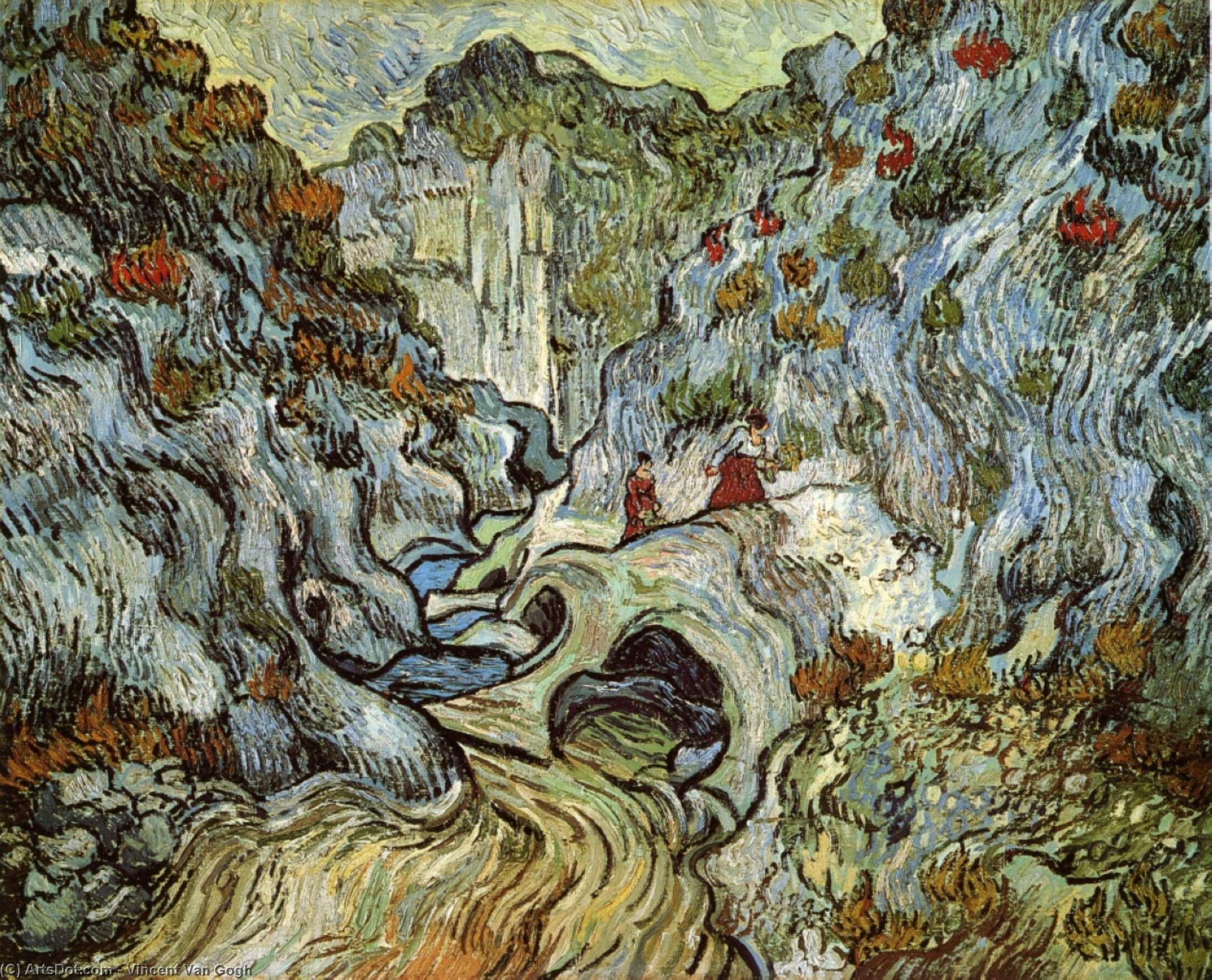 The Ravine Of The Peyroulets — Vincent Willem Van Gogh
