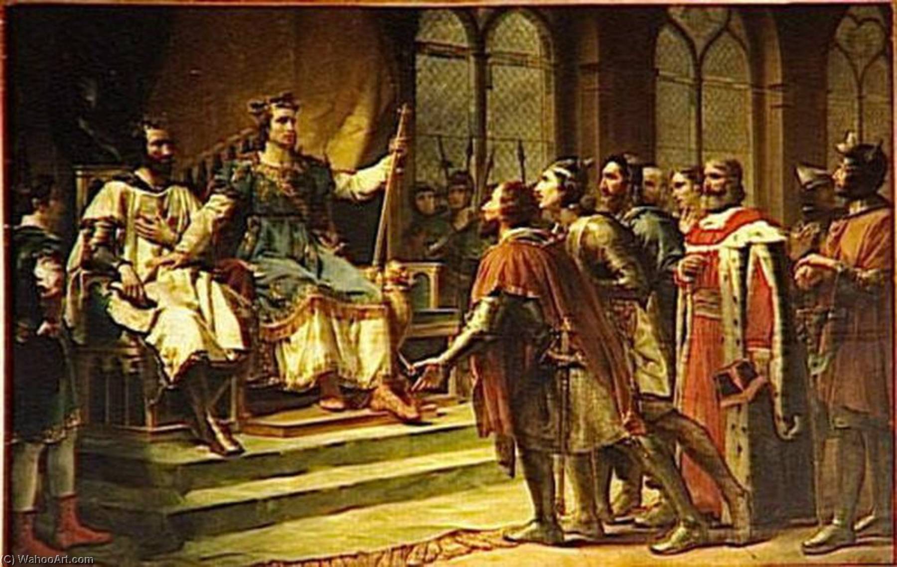 Saint Louis Mediateur Entre Le Roi D'angleterre Et Ses Barons.23 Janvier 1264 — Georges Rouget