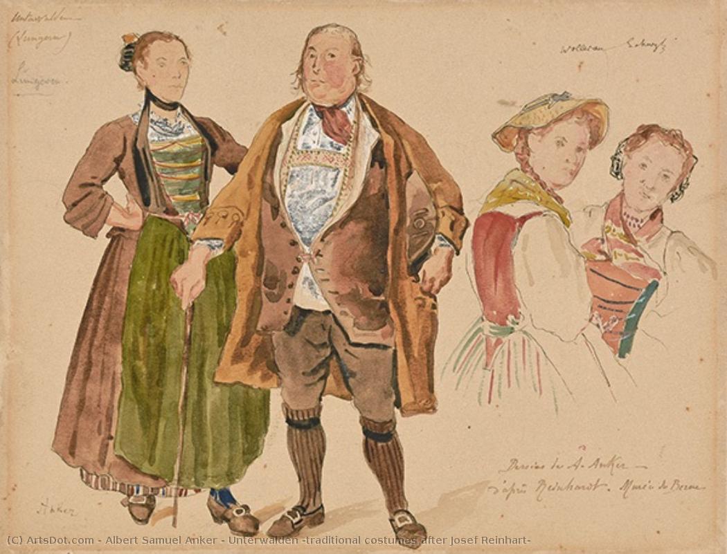 Unterwalden (traditional Costumes After Josef Reinhart) — Albert Samuel Anker