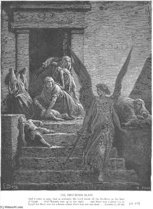The Firstborn Of The Egyptians Are Slain — Paul Gustave Doré