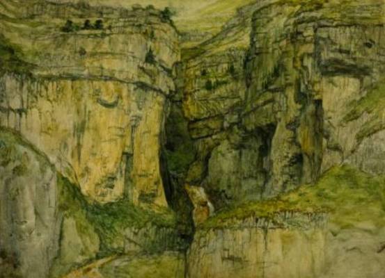Sketch For `gordale Scar' 1 — James Ward