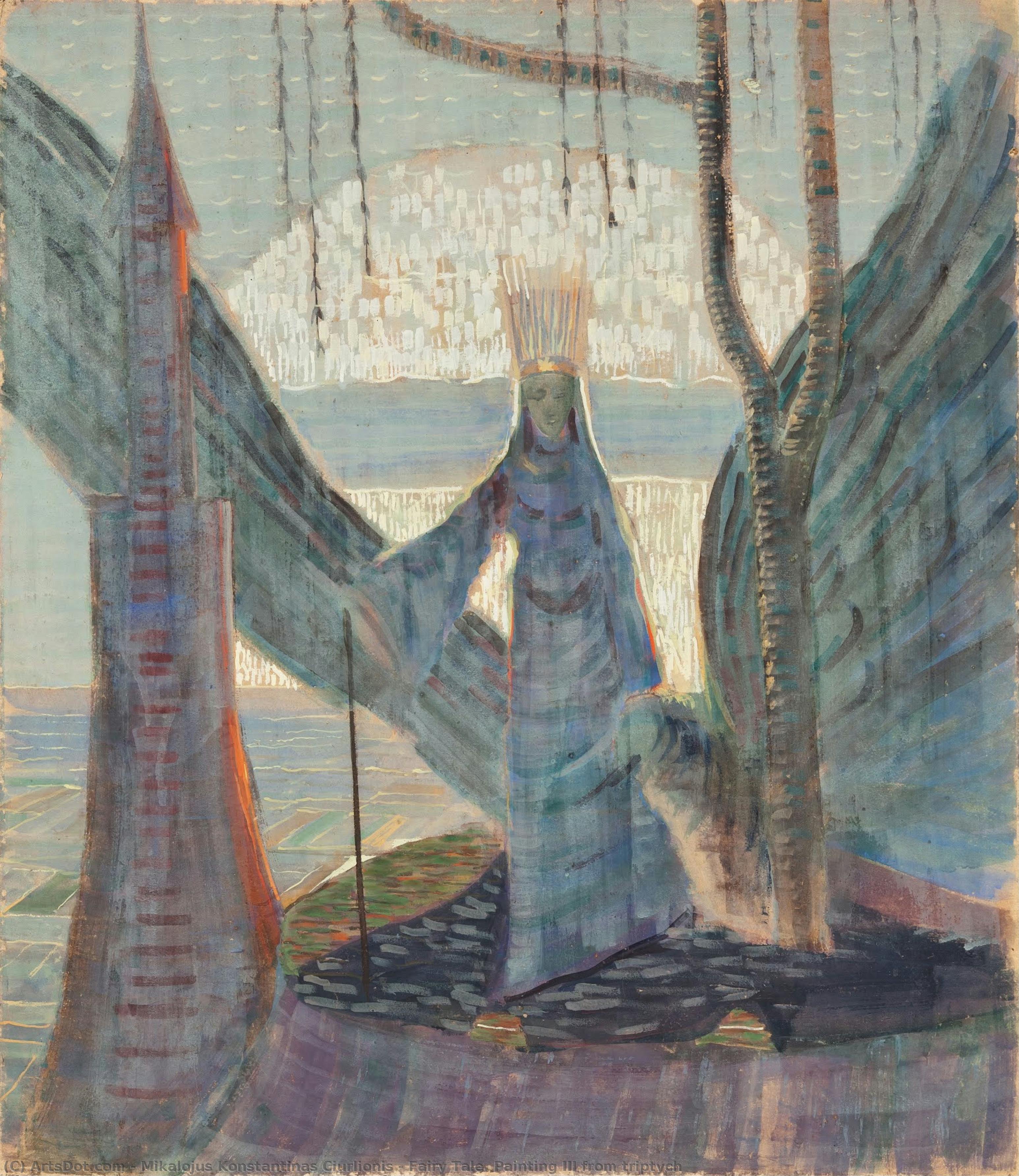 Fairy Tale. Painting Iii From Triptych — Mikalojus Konstantinas Čiurlionis