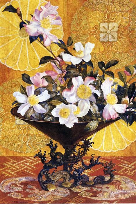 Sazanqua, Wild Tea: Yokohama (also Known As Oriental Still Life) — Henry Roderick Newman