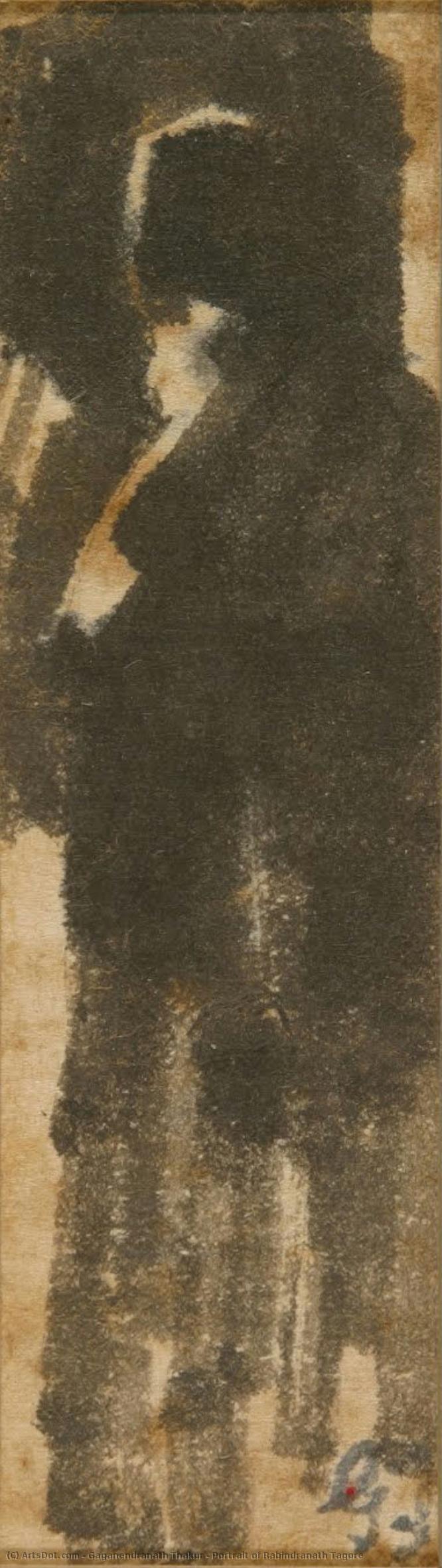 Portrait Of Rabindranath Tagore — Gaganendranath Thakur