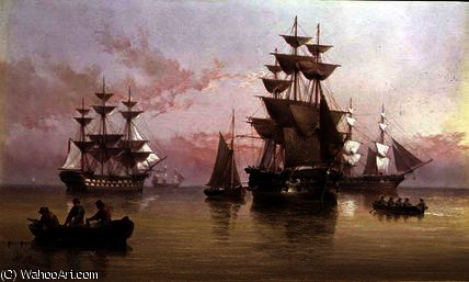 Evening Shipping Scene — Henry Redmore