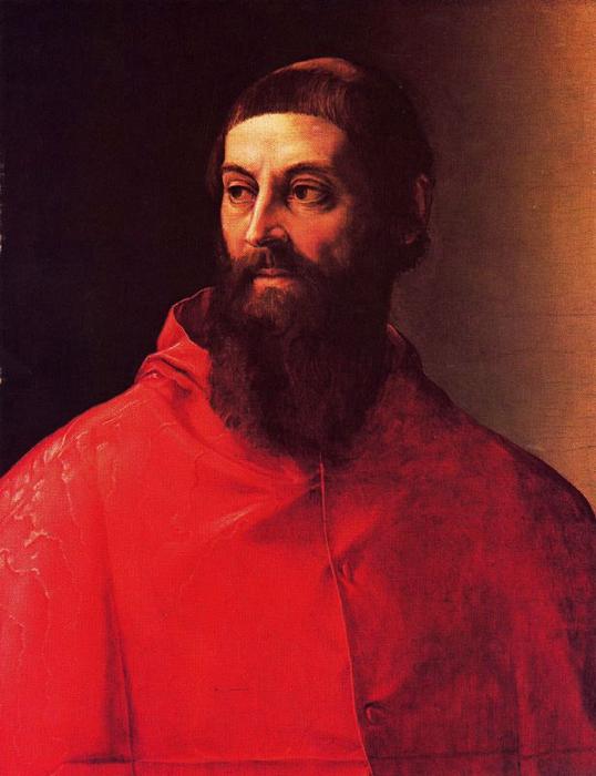 Portrait Of Cardinal Rodolfo Pio Da Carpi — Sebastiano Del Piombo