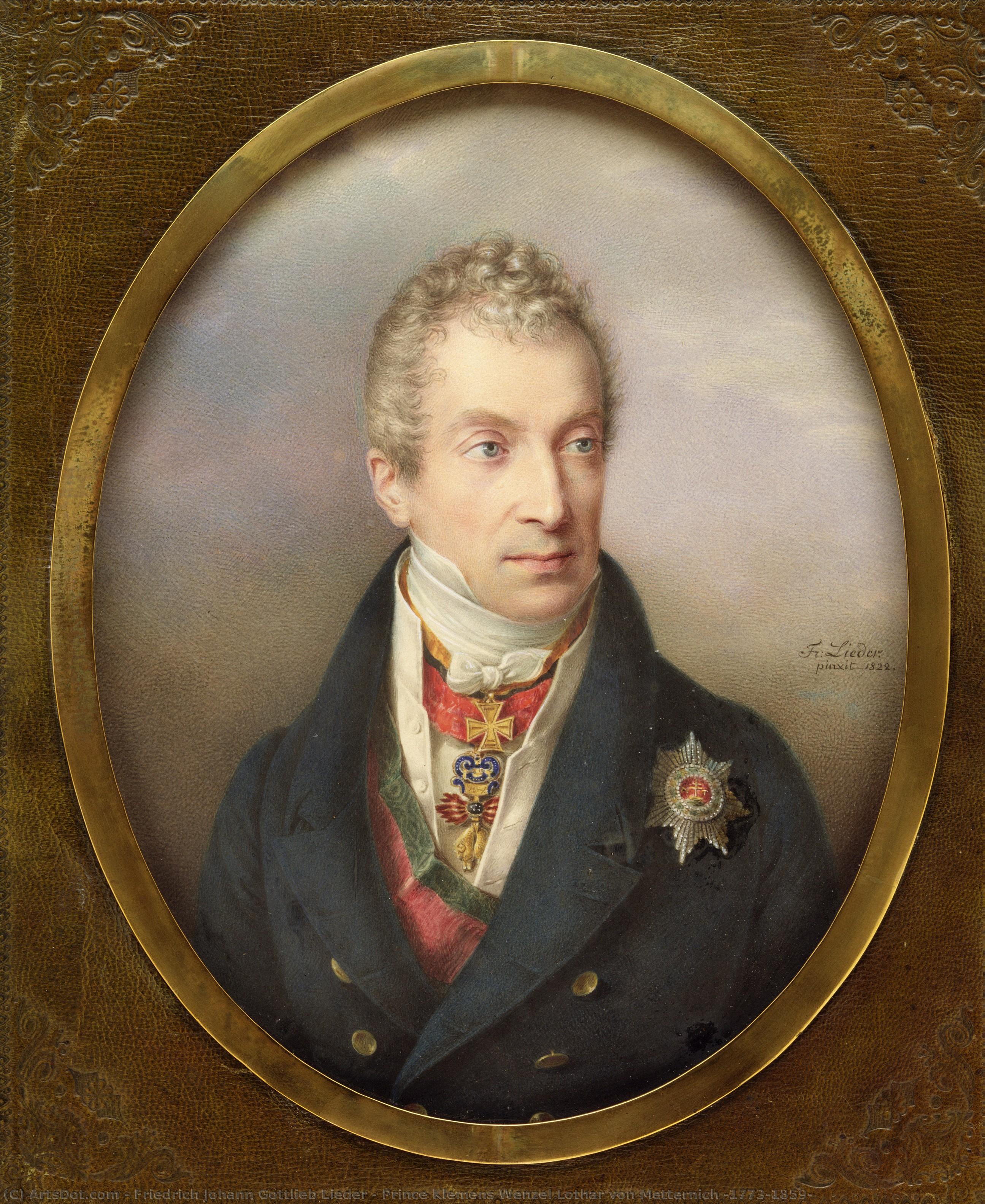 Prince Klemens Wenzel Lothar Von Metternich (1773–1859) — Friedrich Johann Gottlieb Lieder