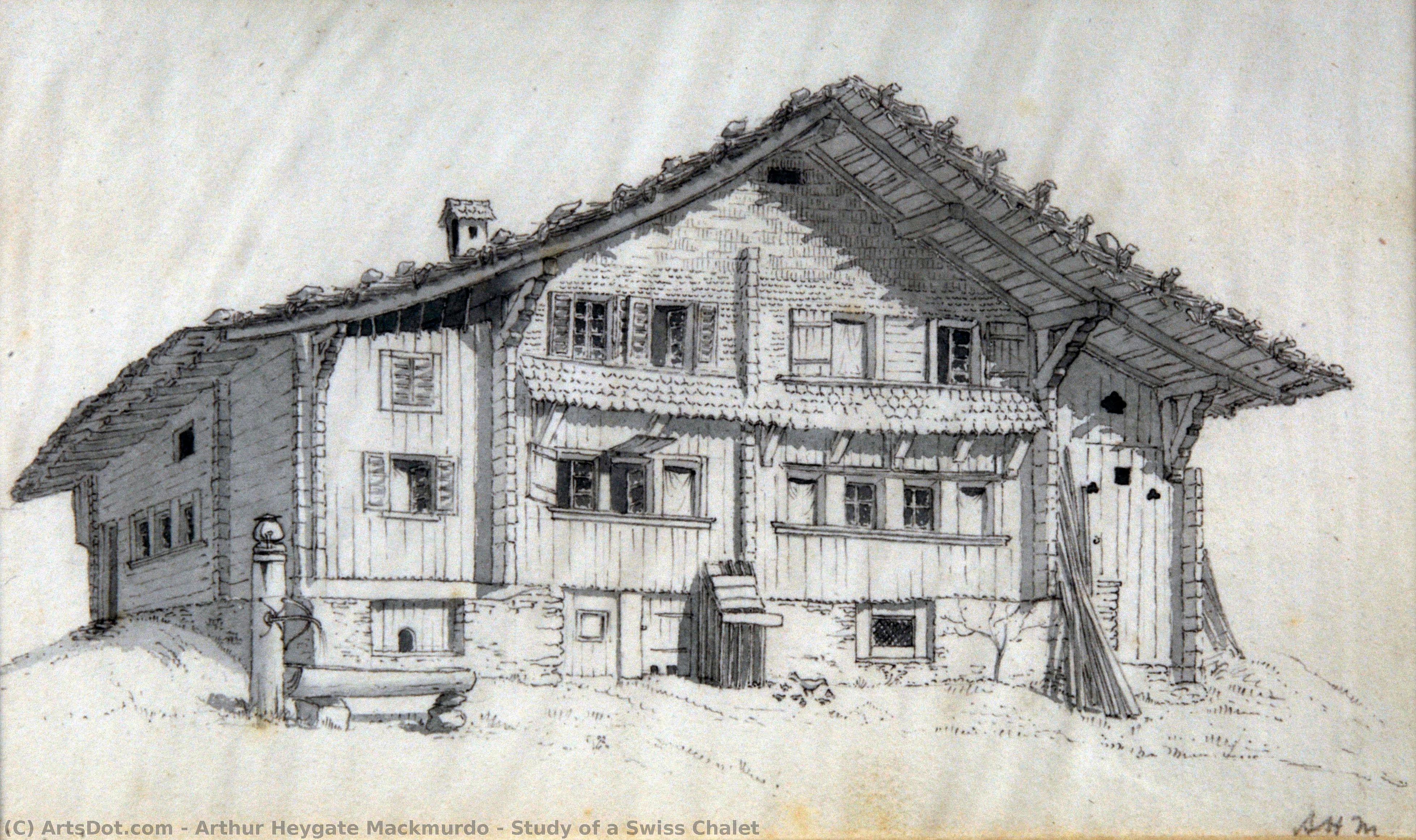Study Of A Swiss Chalet — Arthur Heygate Mackmurdo