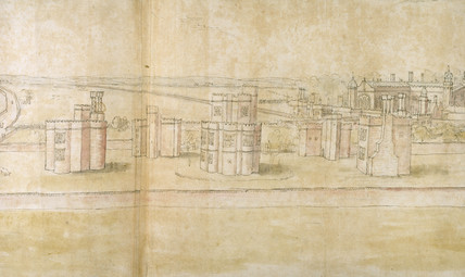 Hampton Court Palace From The North — Antonio De Las Viñas