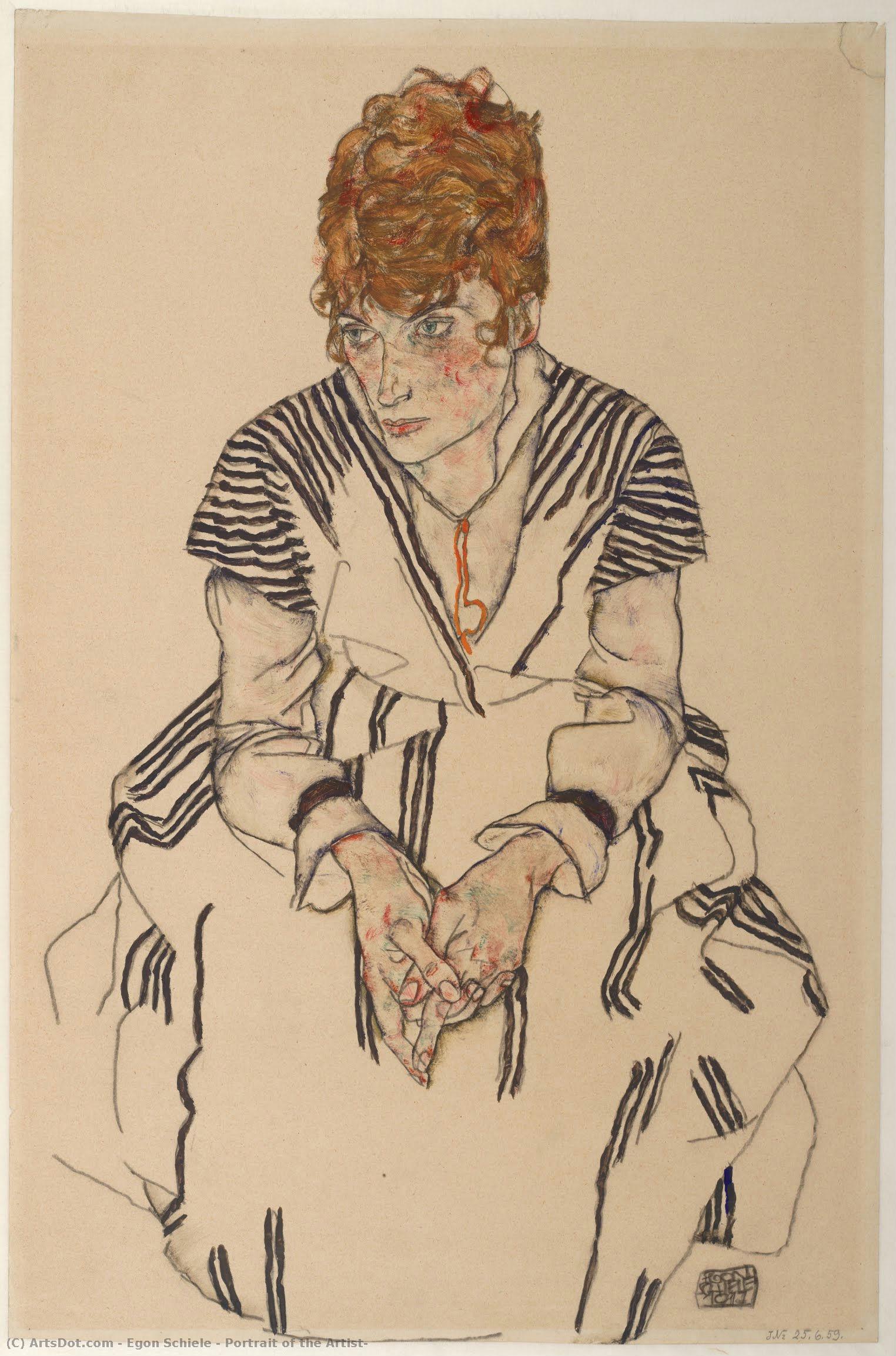Portrait Of The Artist — Egon Schiele