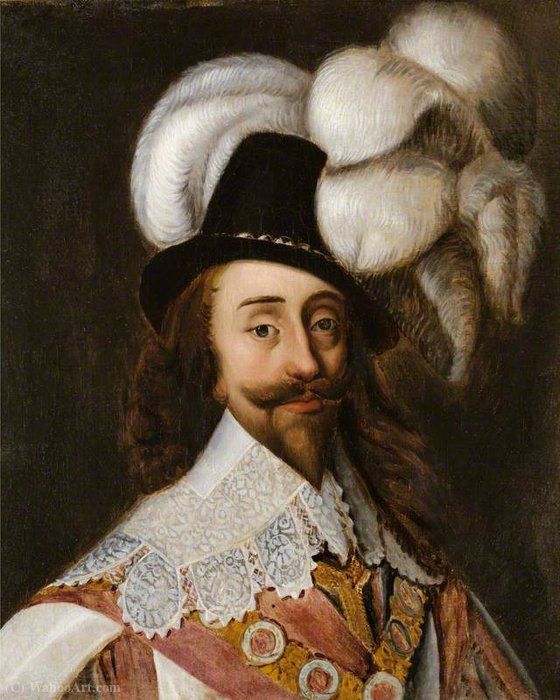 Charles I , In Robes Of State — Daniel I Mijtens