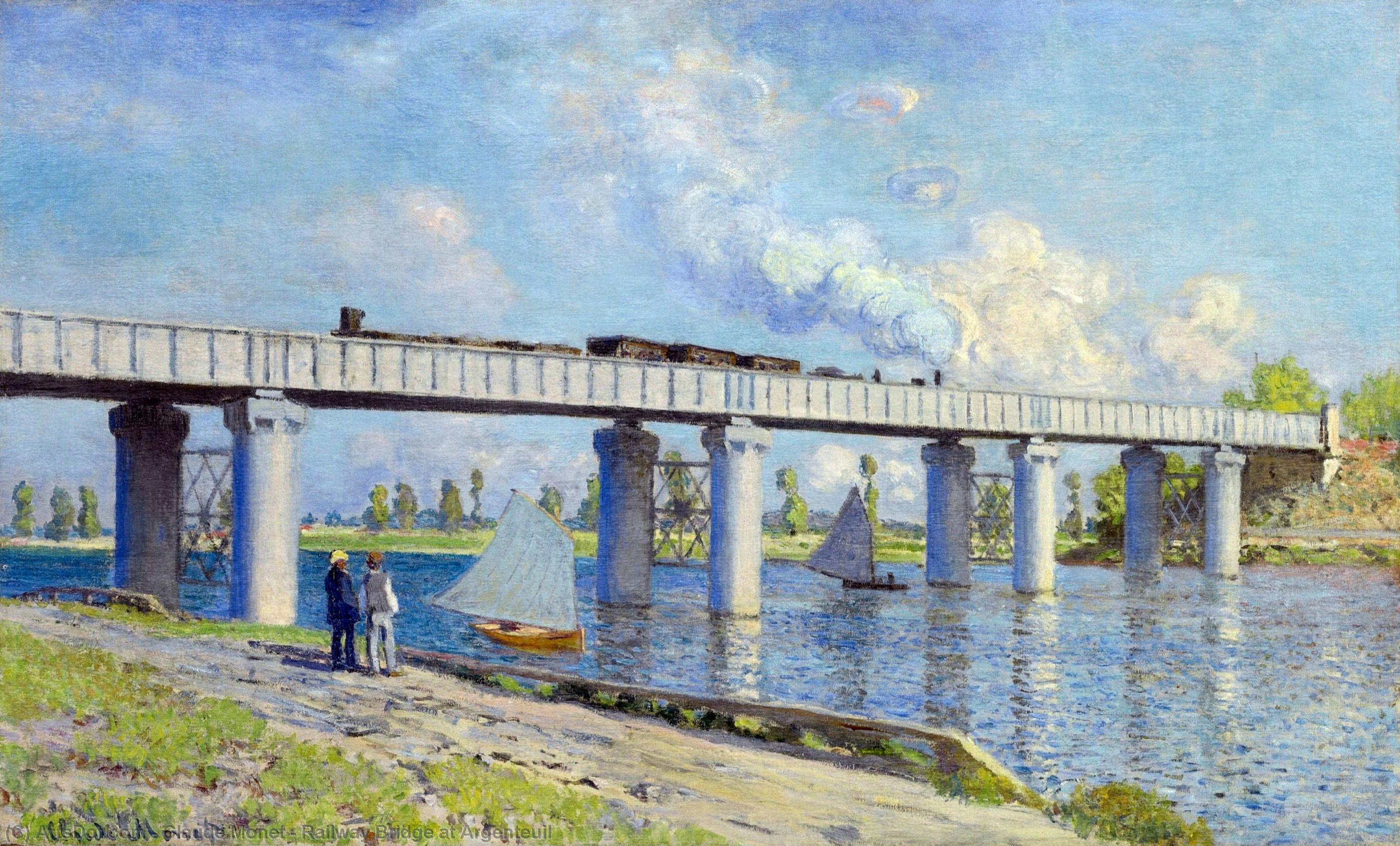 Railway Bridge At Argenteuil — Клод Моне