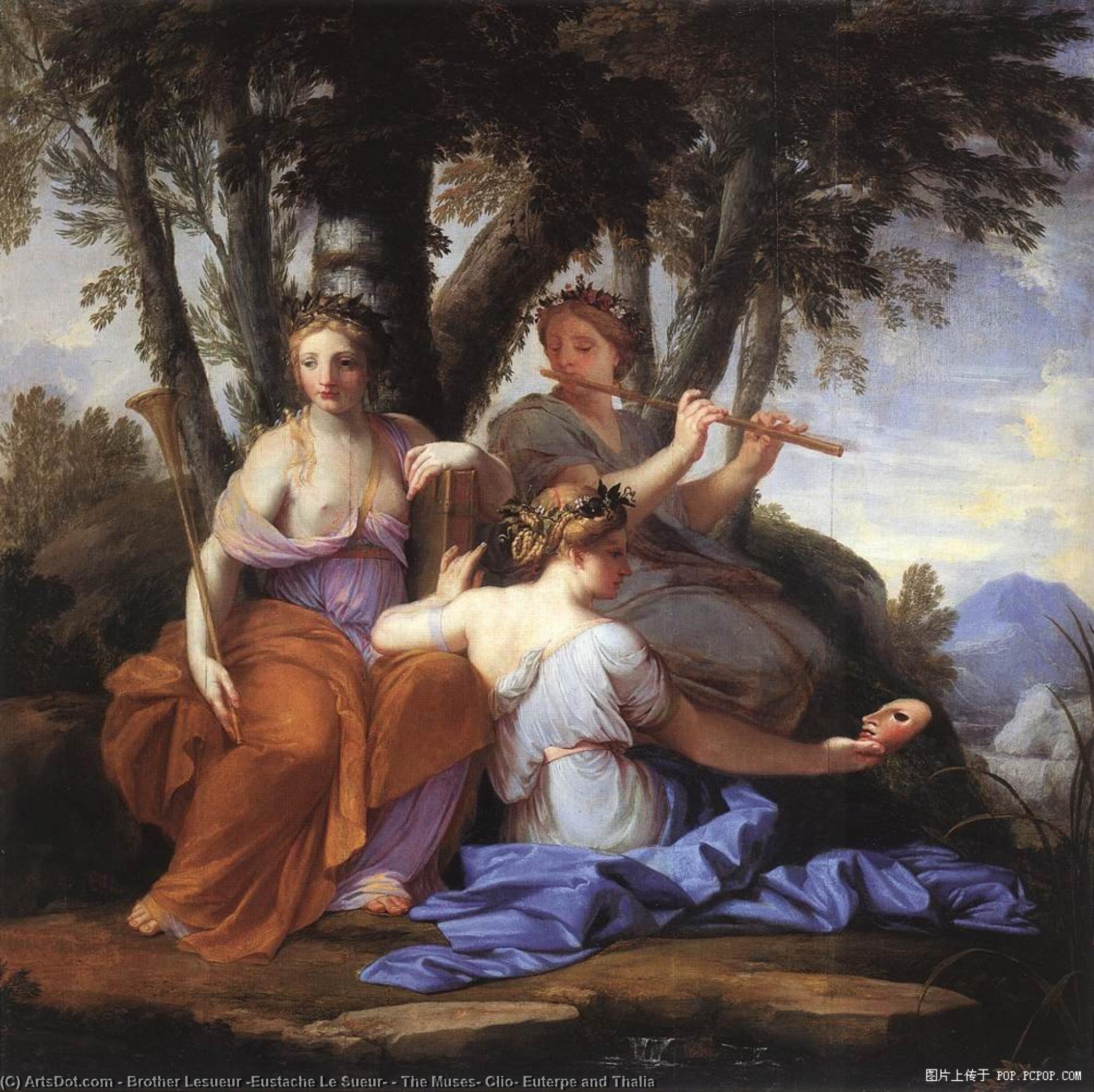 The Muses: Clio, Euterpe And Thalia — Bruder Lesueur (eustache Le Sueur)