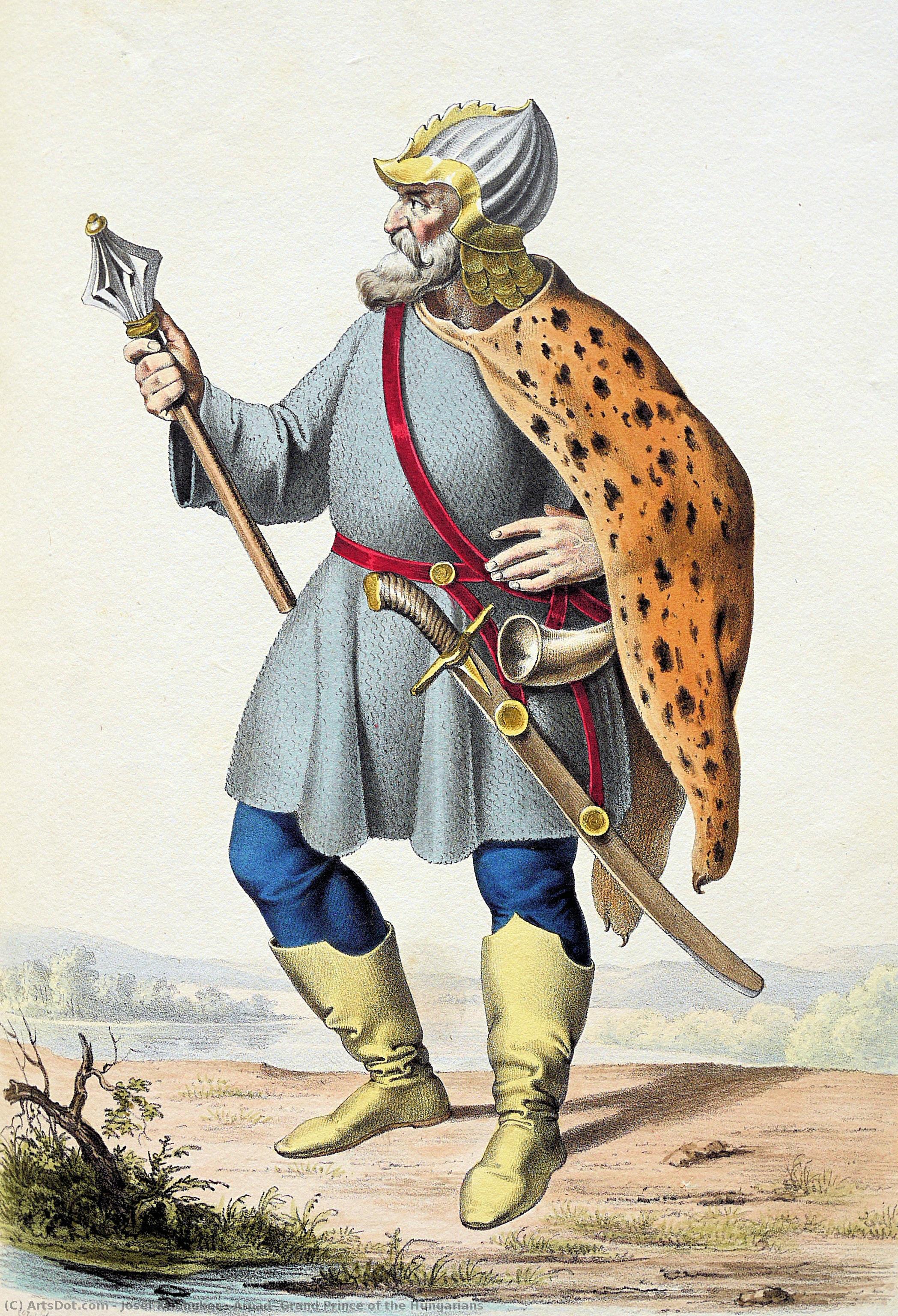 Arpad, Grand Prince Of The Hungarians — Josef Kriehuber