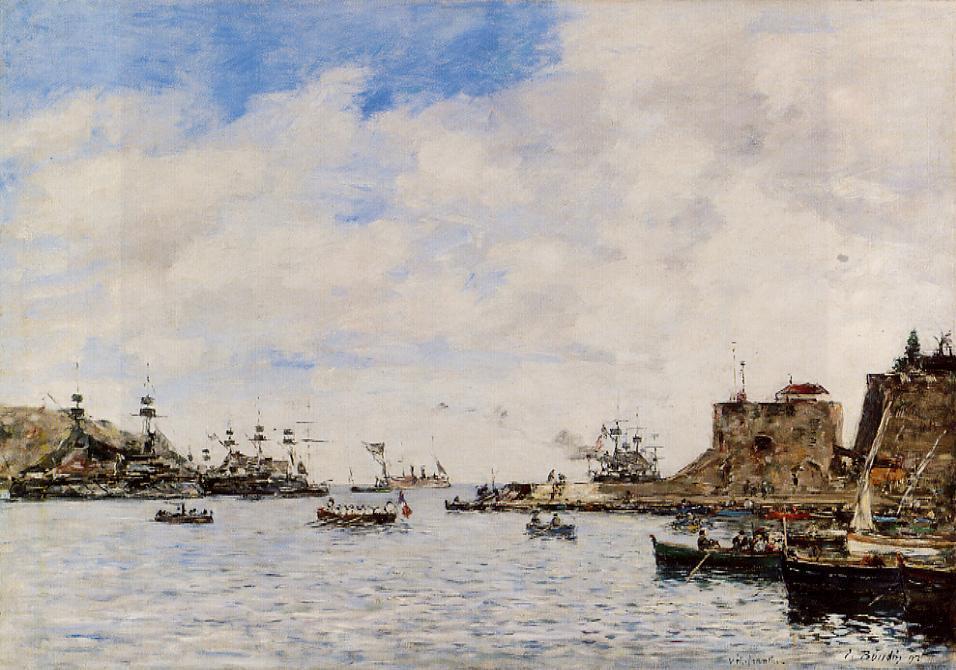 Villefranche, The Harbor — Eugène Louis Boudin