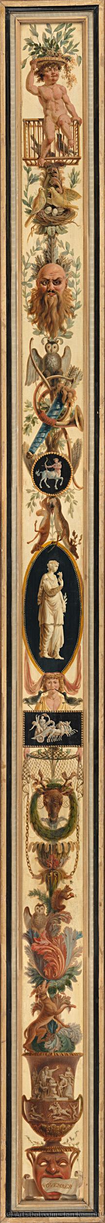 November, With The Sign Of Sagittarius, Jan Kamphuijsen, 1790 - 1791 — Jan Kamphuijsen