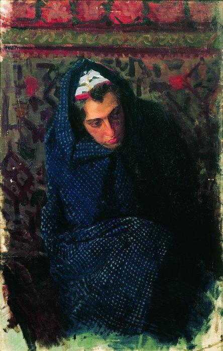 Portrait Of A Woman — Boris Mikhailovich Kustodiev