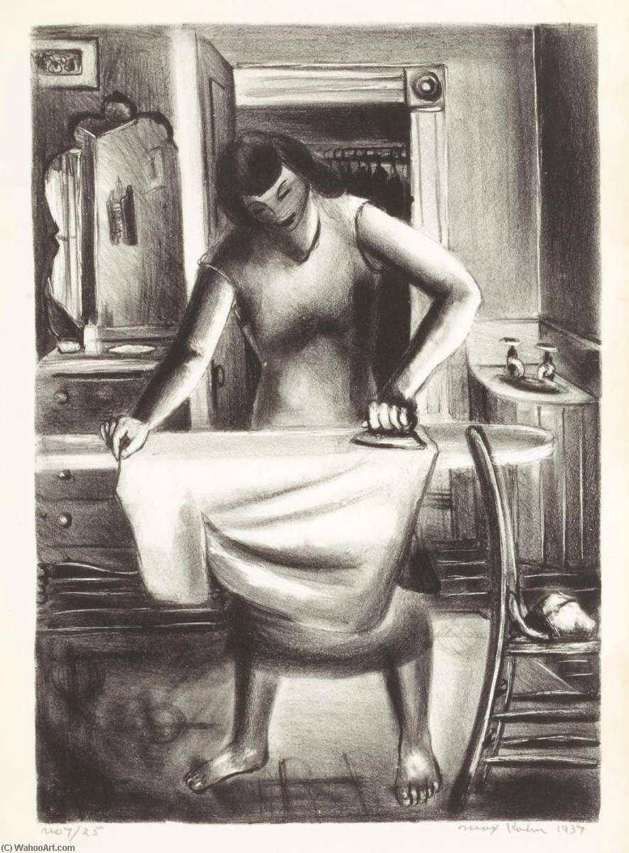 Girl Ironing — Max Kahn