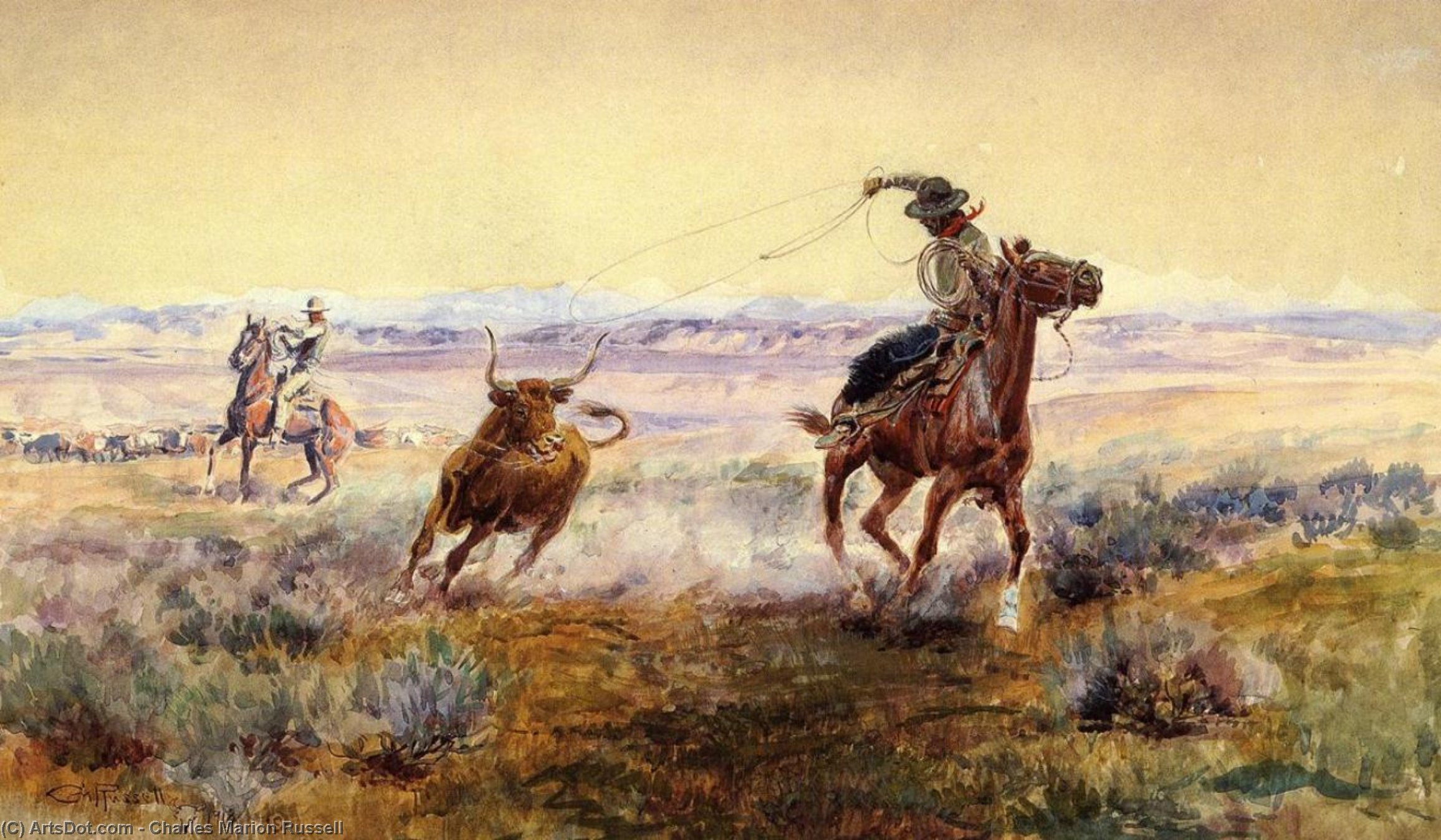 On The Pond — Charles Marion Russell