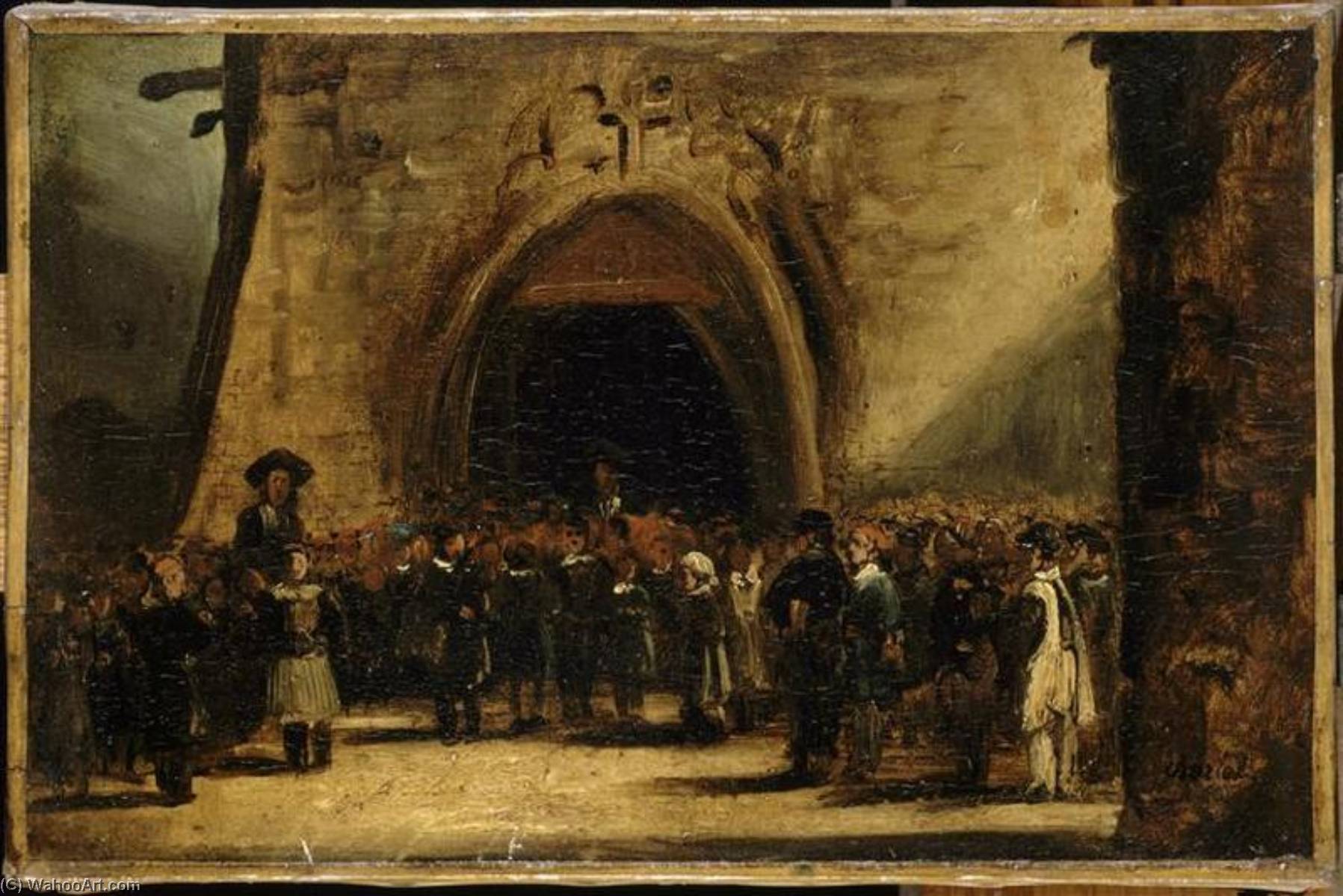 La Sortie De L'école — Nicolas Toussaint Charlet