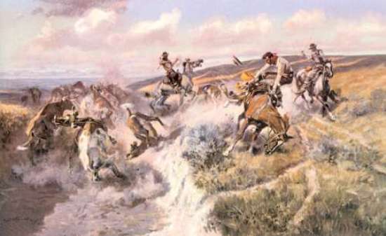 A Tight Dally And A Loose Latigo — Charles Marion Russell