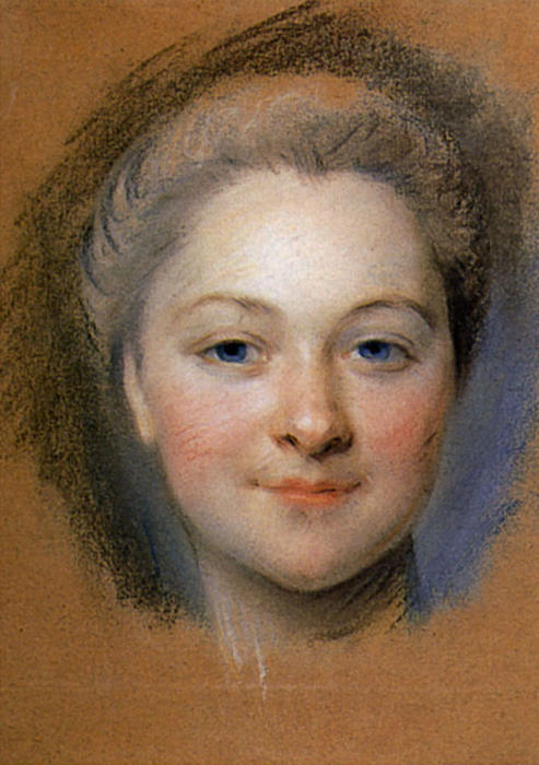 Study To Portrait Of Unknown Woman — Maurice Quentin De La Tour