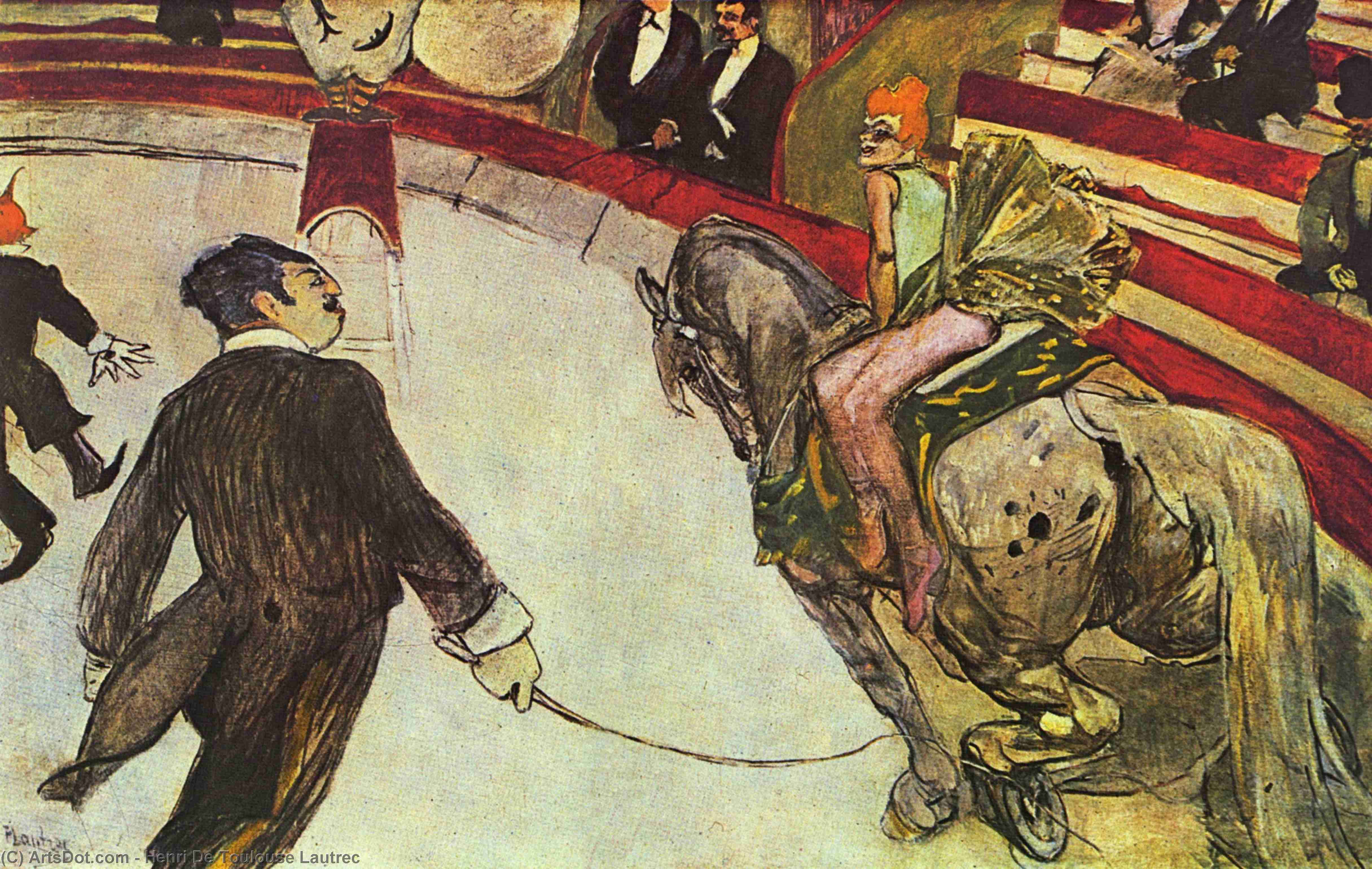 At The Circus Fernando, The Rider — Henri De Toulouse-lautrec