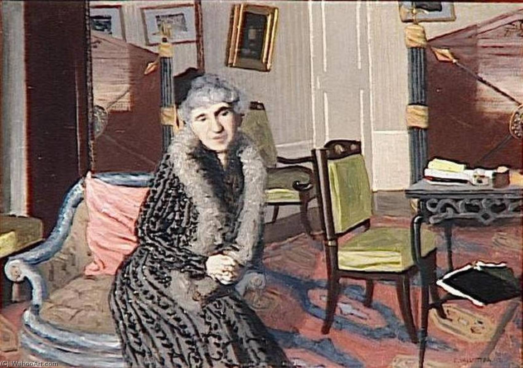 Portrait De Mme Bernheim Mere — Félix Vallotton