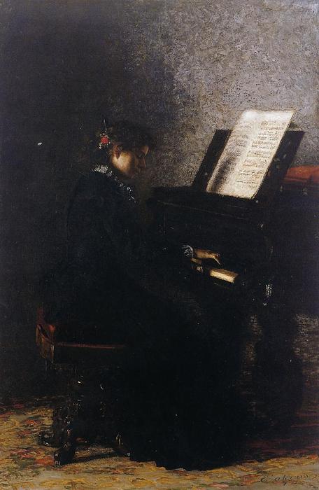 Elizabeth At The Piano — トーマス・エイキンズ