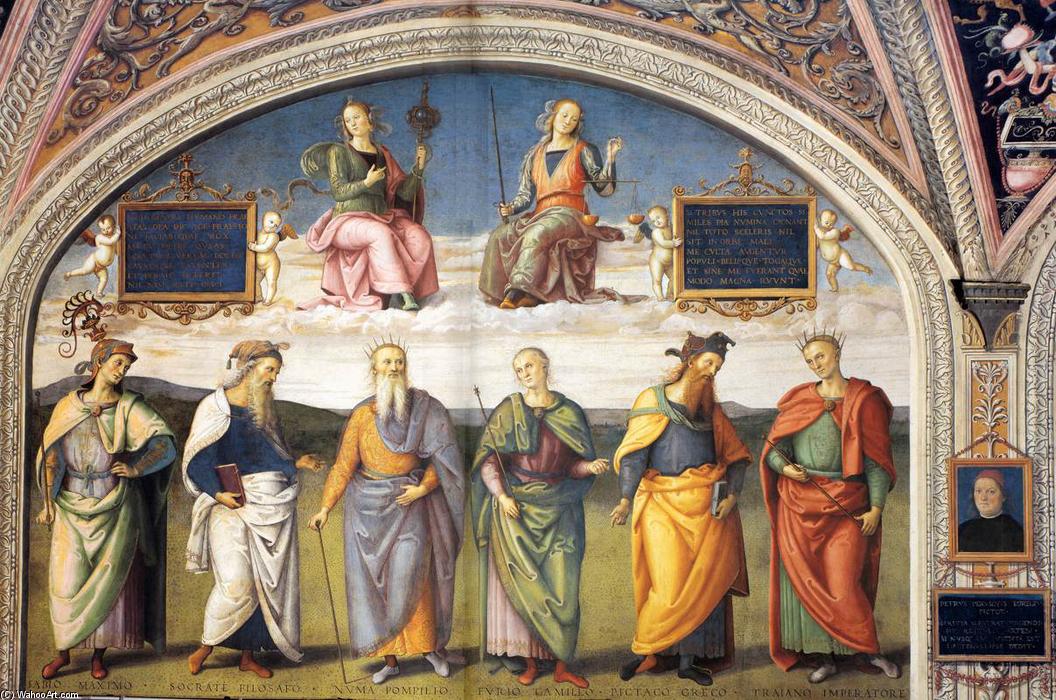 Famous Men Of Antiquity — Vannucci Pietro (le Perugin)