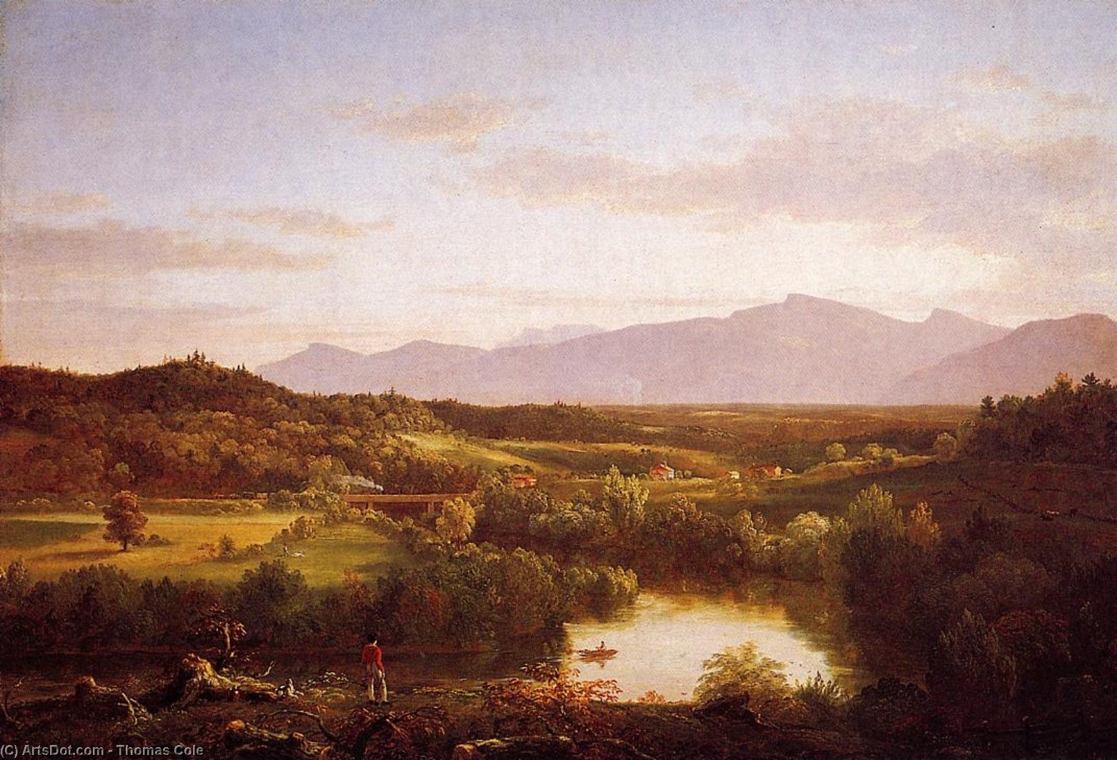 River In The Catskills — Томас Коул