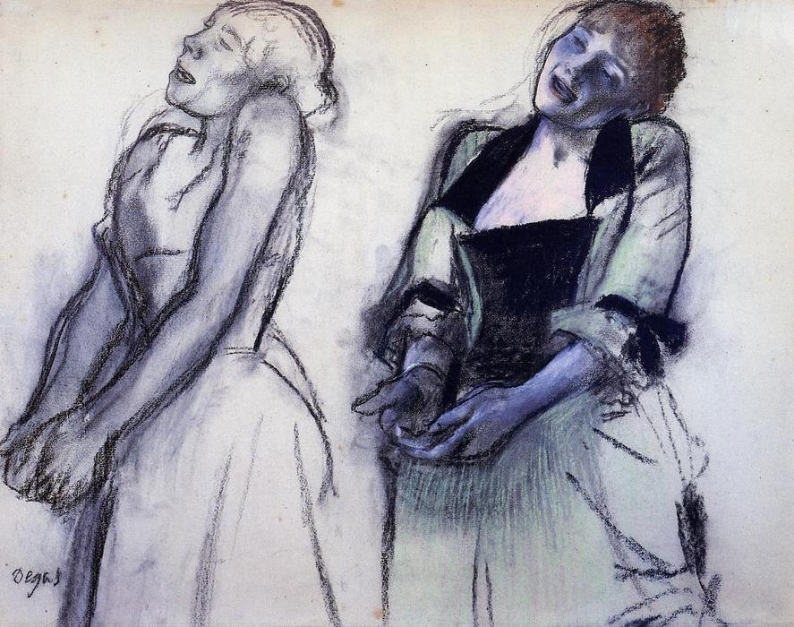 Dos Estudios Para 'cantantes De Sala Musical' — Hilaire-germain-edgar Degas