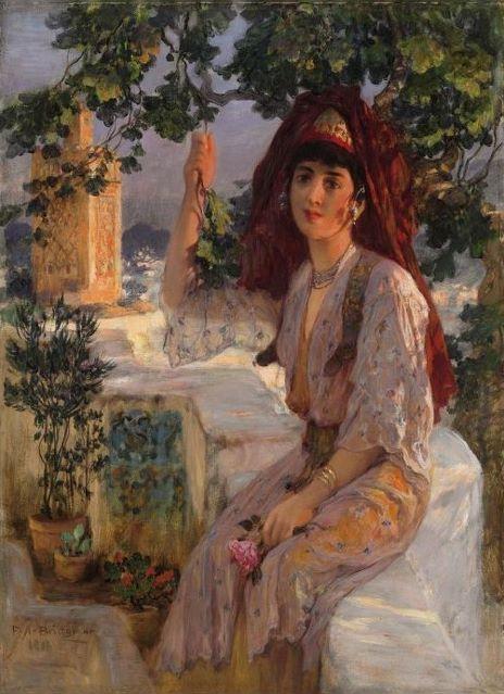 Young Girl Of Tlemcen, Algeria — Frederick Arthur Bridgman