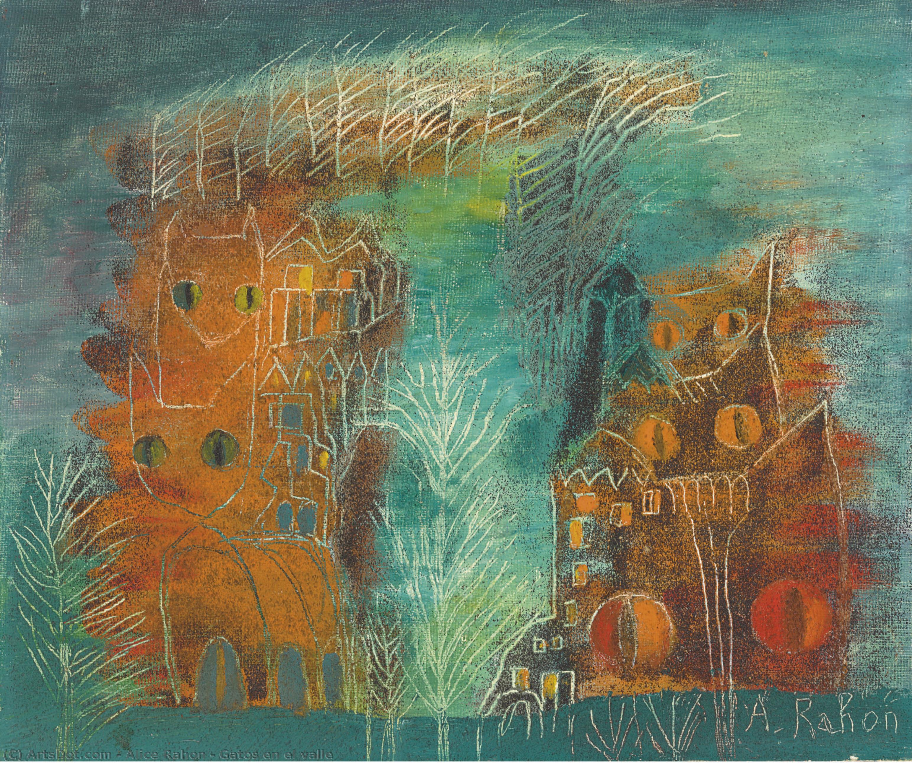Gatos En El Valle — Alice Rahon