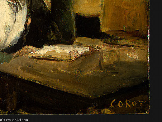 Young Girl Reading (detail - ) — Žan-batist Kamil Korote