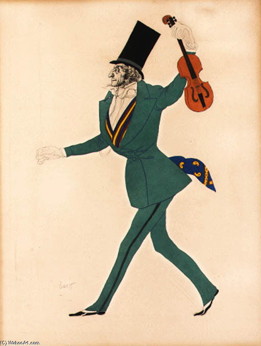 Portrait Of A Violinist — Léon Bakst