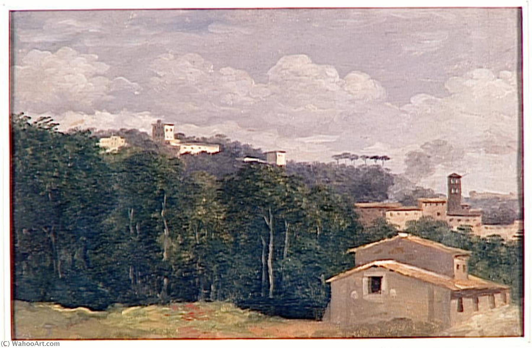 A La Villa Farnese Les Maisons Parmi Les Arbres — Pjer-anri De Valenjen