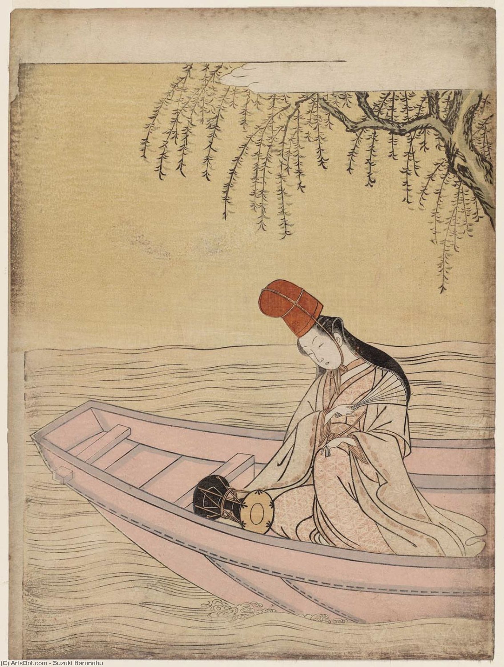 Shirabyôshi Dancer In A Boat — Suzuki Harunobu